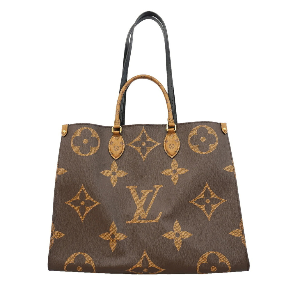 Louis Vuitton Monogram Giant Reverse OnTheGo GM Tote Bag M45320 Brown 2-way b...